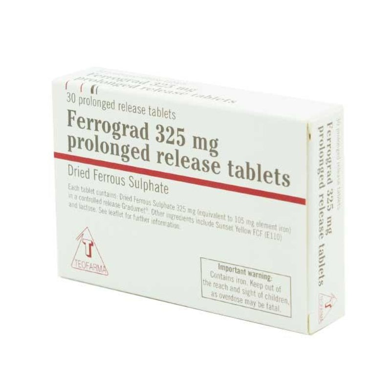 ferrograd prolonged release 325mg iron tablets 30 pk ferrograd prolonged release 325mg iron tablets 30 pk